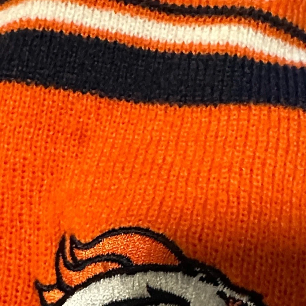Broncos Kids Orange Knit Fleece-Lined Hat